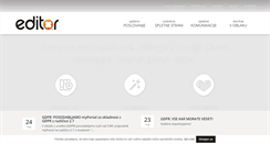 Desktop Screenshot of editor.si
